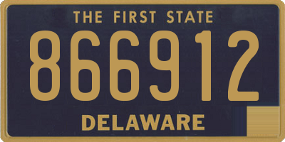 DE license plate 866912