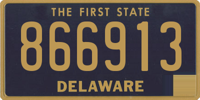 DE license plate 866913