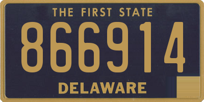 DE license plate 866914