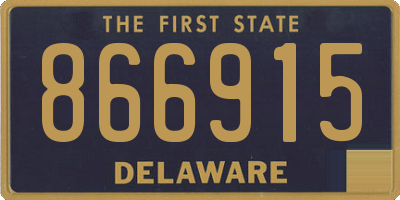 DE license plate 866915
