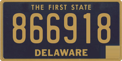 DE license plate 866918