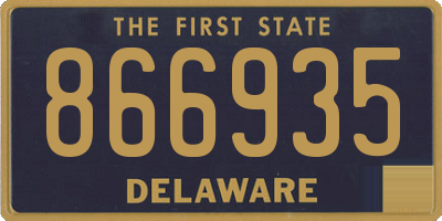 DE license plate 866935