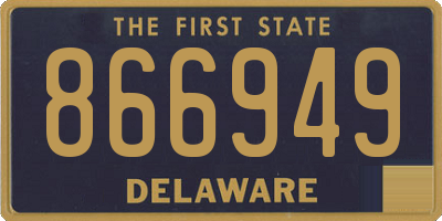 DE license plate 866949