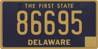 DE license plate 86695
