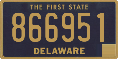 DE license plate 866951