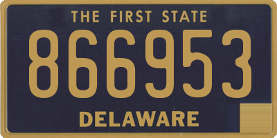 DE license plate 866953