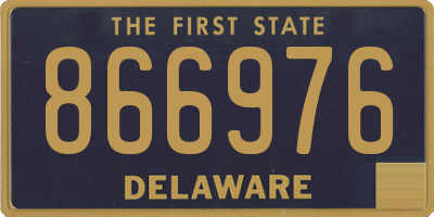 DE license plate 866976