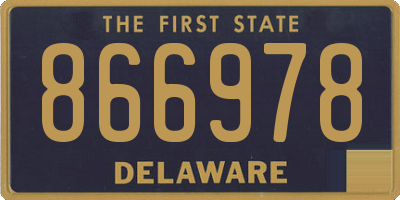 DE license plate 866978