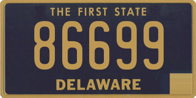 DE license plate 86699