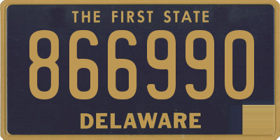 DE license plate 866990