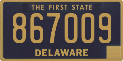 DE license plate 867009