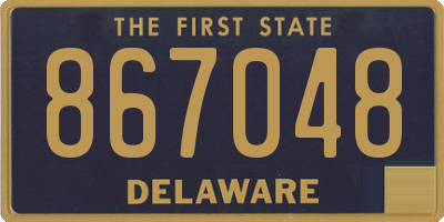 DE license plate 867048