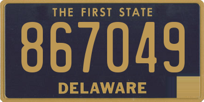 DE license plate 867049