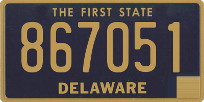 DE license plate 867051