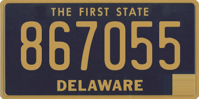 DE license plate 867055