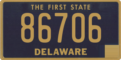 DE license plate 86706