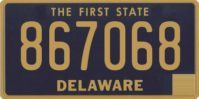 DE license plate 867068