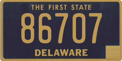 DE license plate 86707