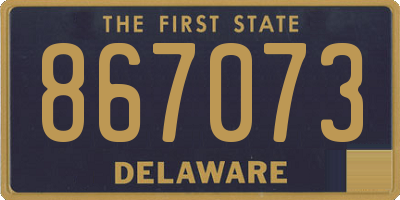 DE license plate 867073