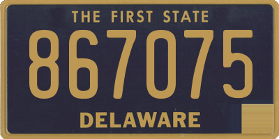 DE license plate 867075