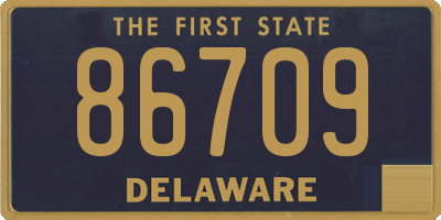DE license plate 86709