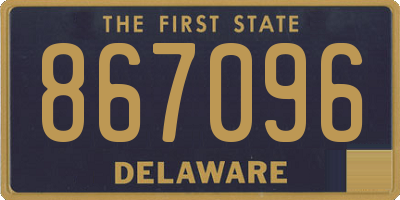 DE license plate 867096