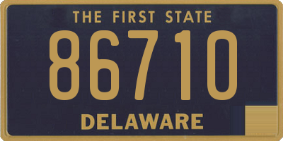DE license plate 86710