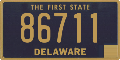 DE license plate 86711