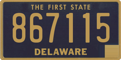 DE license plate 867115