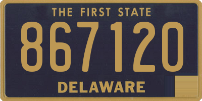 DE license plate 867120