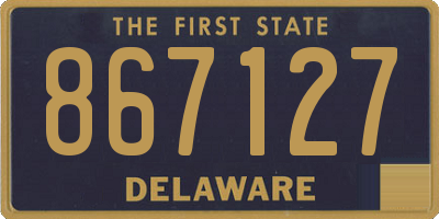 DE license plate 867127