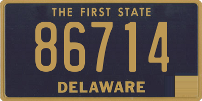 DE license plate 86714