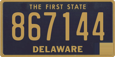 DE license plate 867144