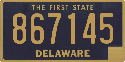 DE license plate 867145