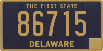 DE license plate 86715