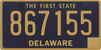 DE license plate 867155