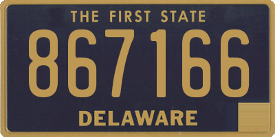 DE license plate 867166