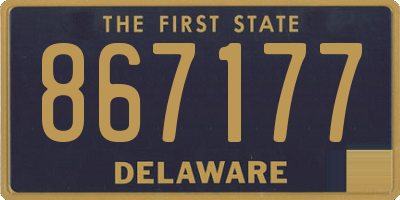 DE license plate 867177