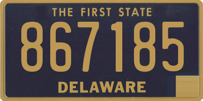 DE license plate 867185