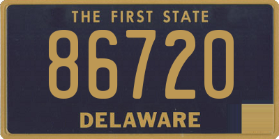DE license plate 86720
