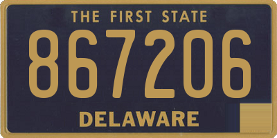 DE license plate 867206