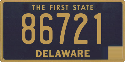 DE license plate 86721