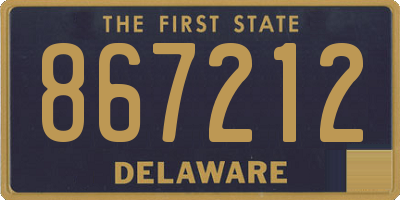 DE license plate 867212