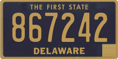 DE license plate 867242