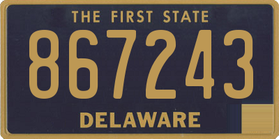 DE license plate 867243