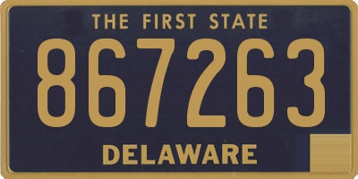 DE license plate 867263