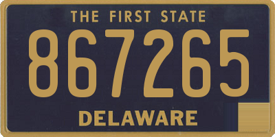 DE license plate 867265