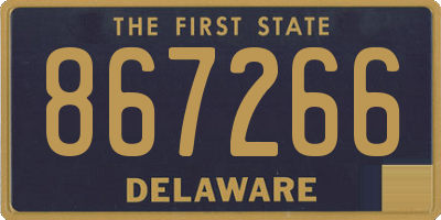 DE license plate 867266