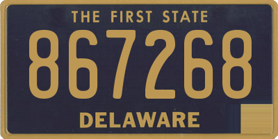 DE license plate 867268