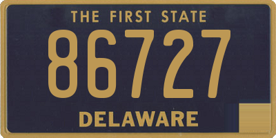 DE license plate 86727